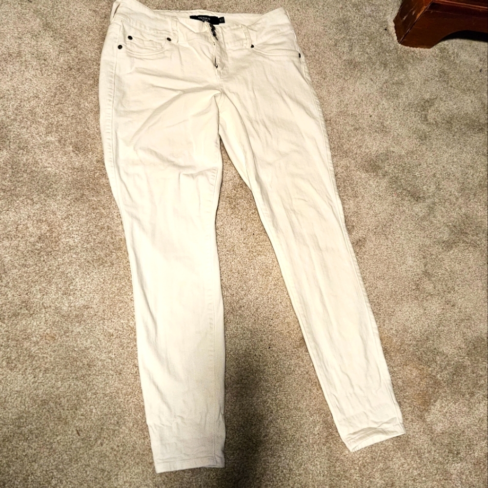 White Torrid Super Stretch Jeggings Size 14 Tall
